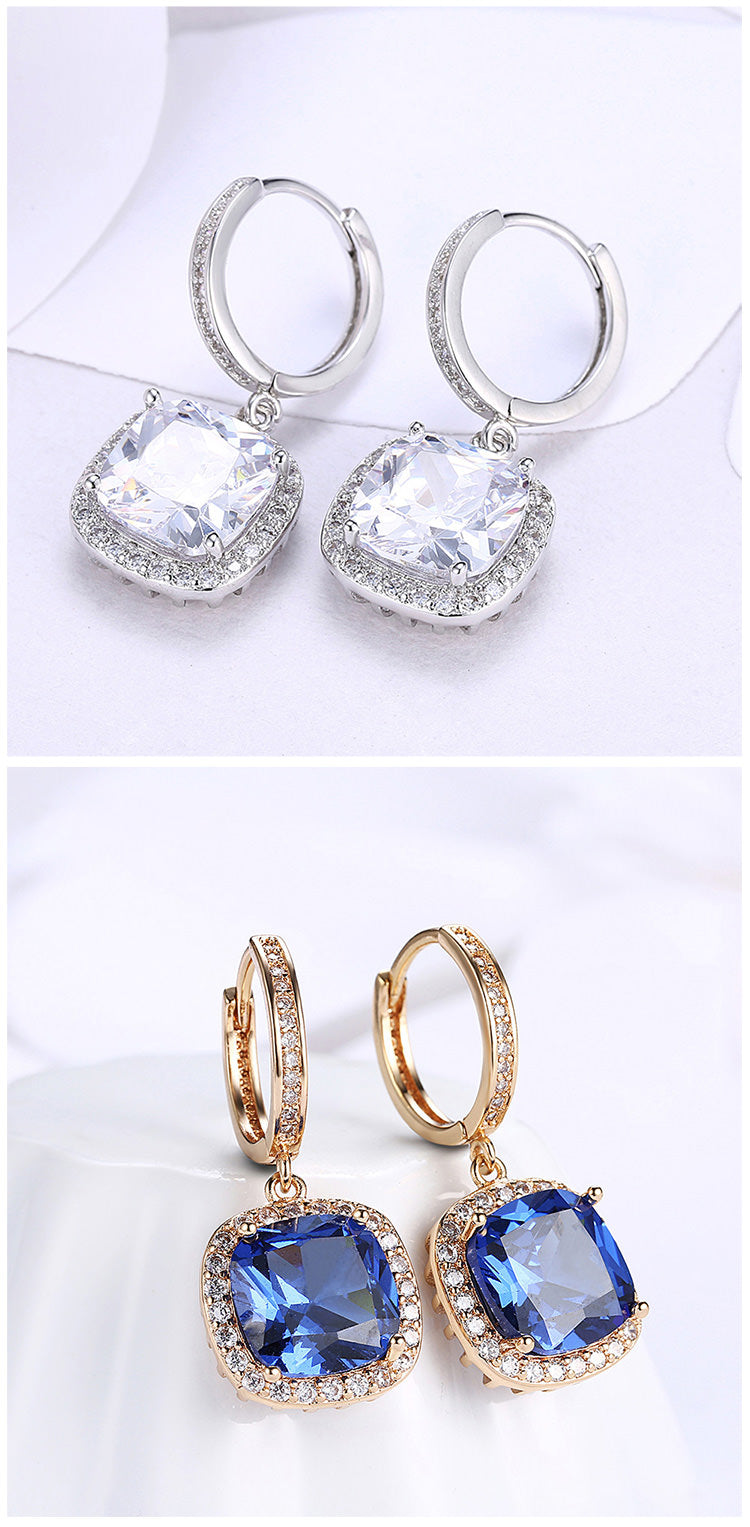 SKMEI LKN049 Grandes boucles d'oreilles en strass