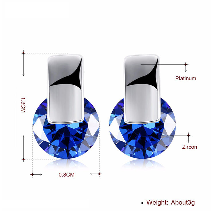 SKMEI LKN050 Blue Earrings Studs