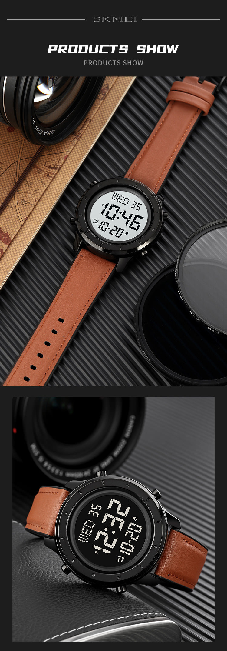 SKMEI Stylish Simple Watch w/ Layered Case