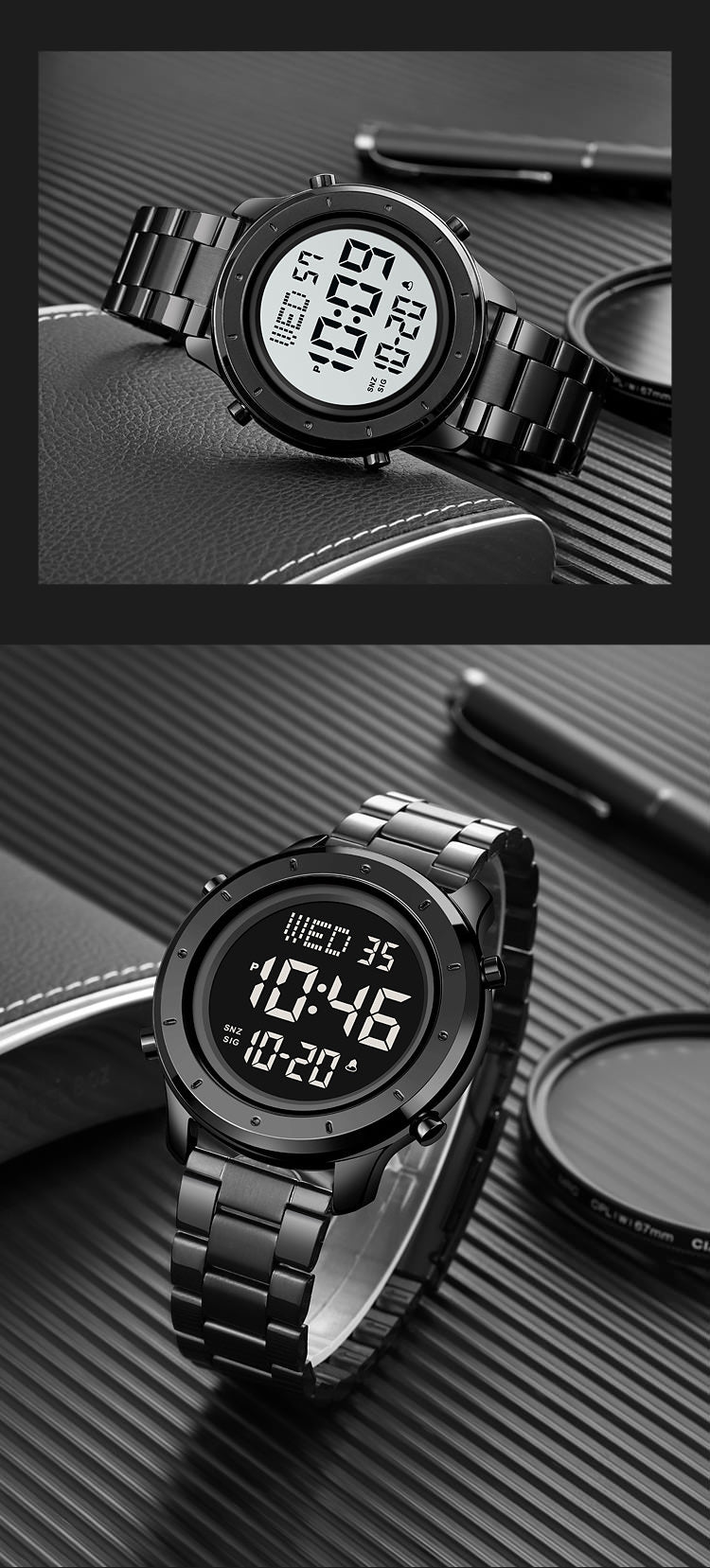 SKMEI Stylish Simple Watch w/ Layered Case