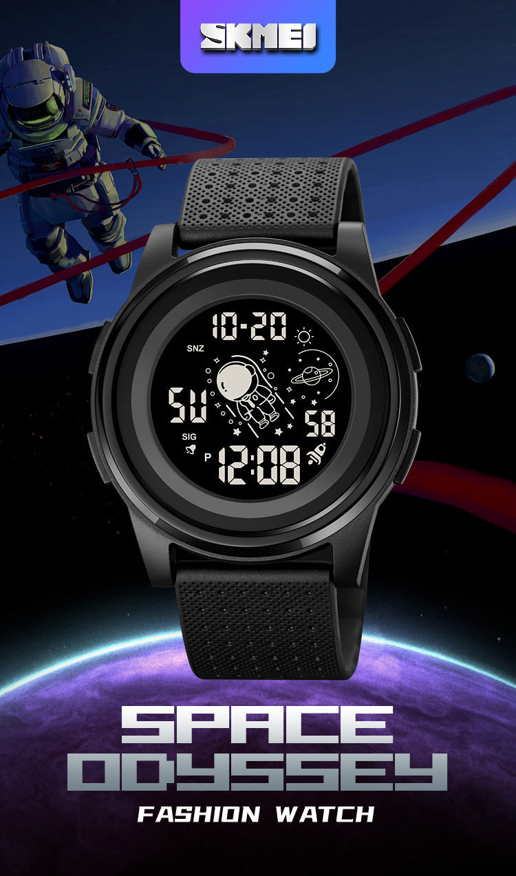 SKMEI Ultra-thin Watch Astronauts Style Wristwatch