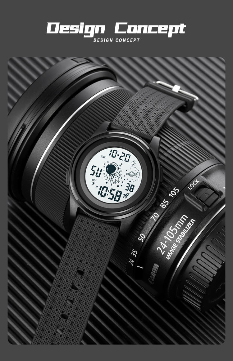 SKMEI Ultra-thin Watch Astronauts Style Wristwatch