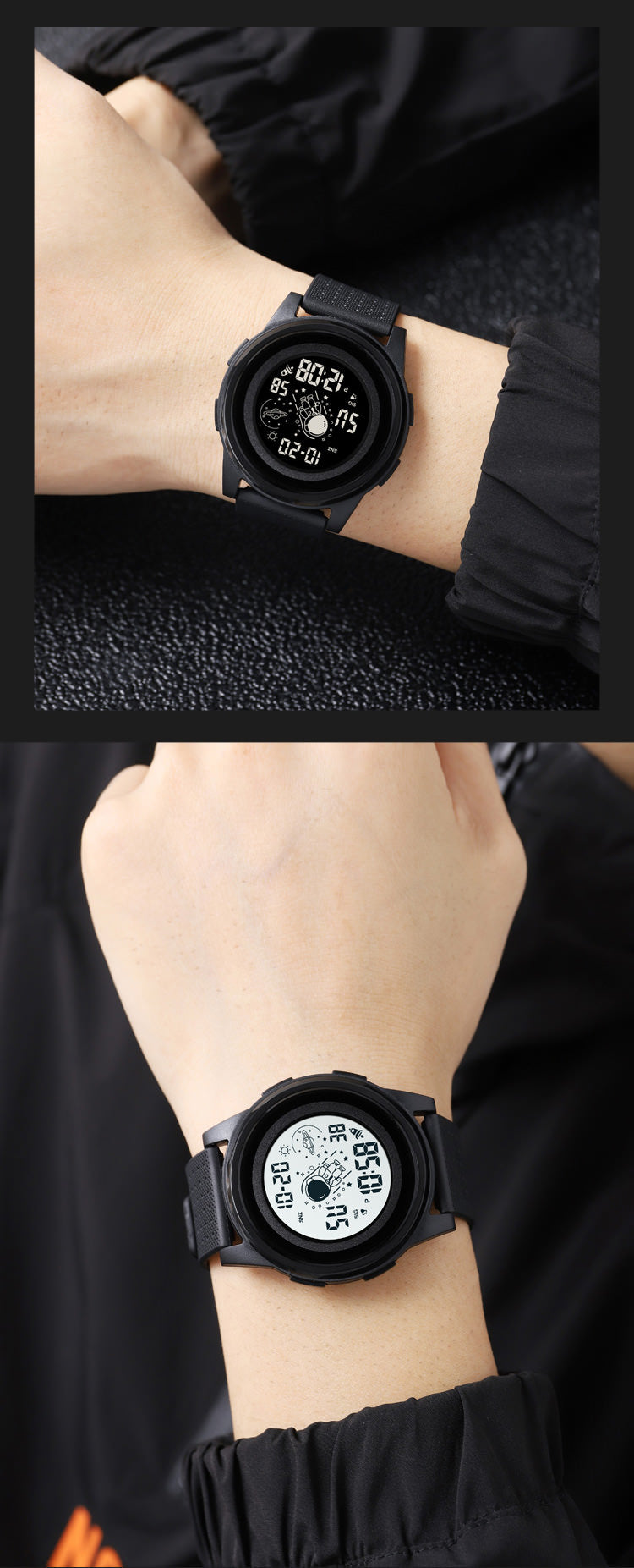 SKMEI Ultra-thin Watch Astronauts Style Wristwatch