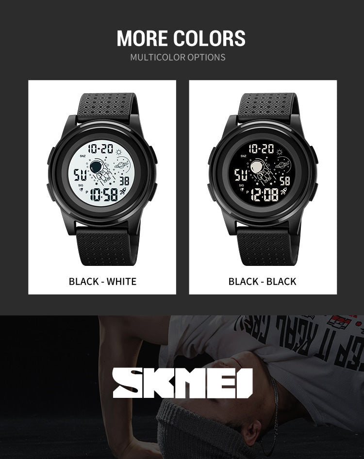 SKMEI – montre-bracelet ultra-fine de style astronautes