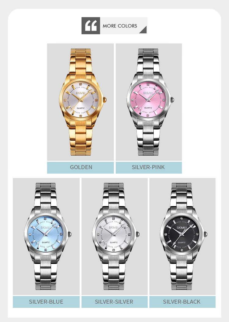 SKMEI 1620 Relojes románticos de cuarzo para mujer