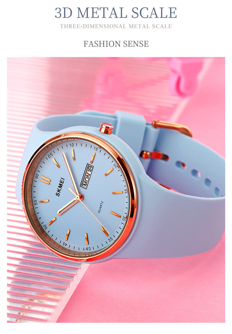 SKMEI 1747 Simple Watches Womens w/ Colorful Watch Band