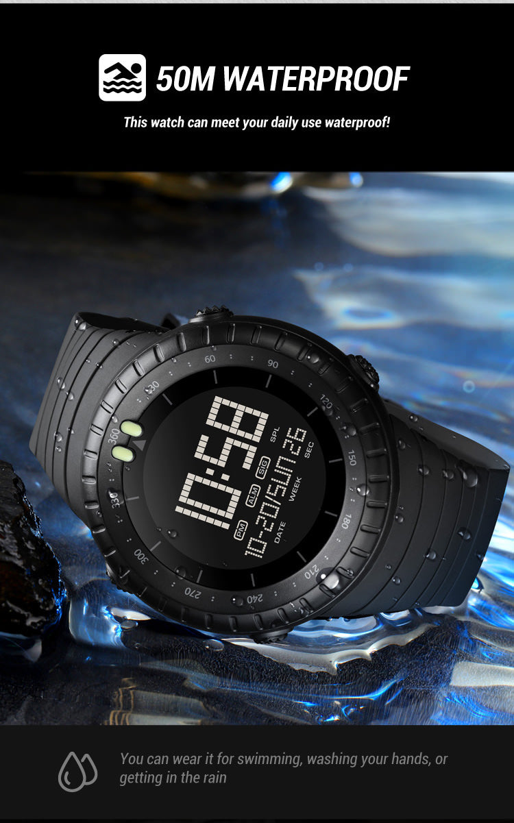 SKMEI 1992 50mm Digital Sports Watch for Men Waterproof IP68