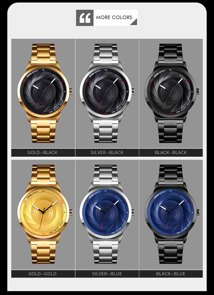 Reloj futurista de 42 mm con marca SKMEI 9210 para mujer