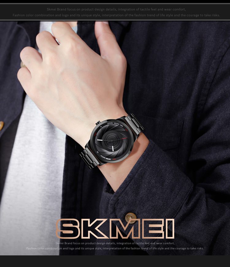 Reloj futurista de 42 mm con marca SKMEI 9210 para mujer