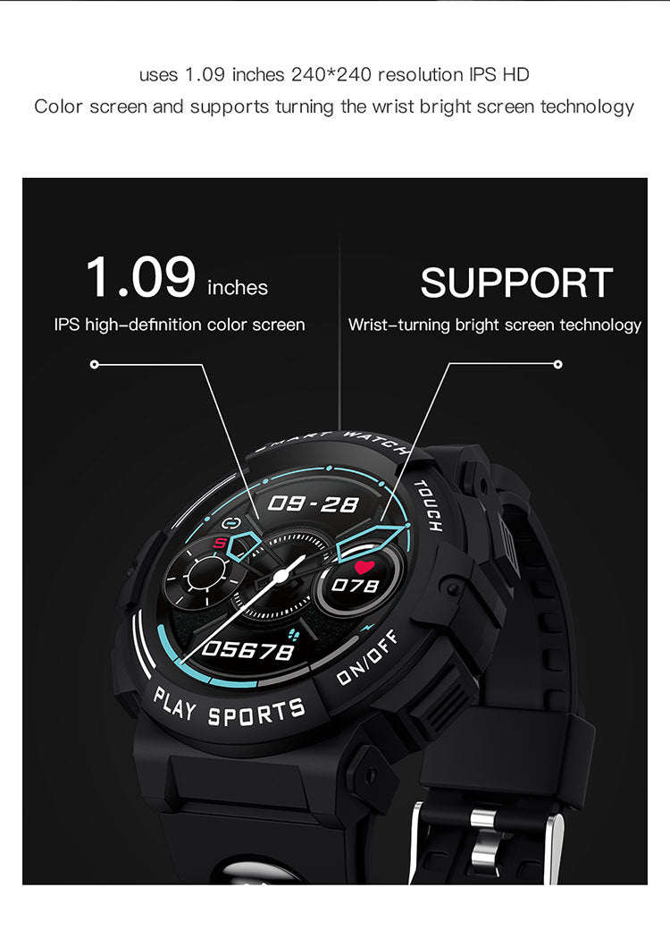 SKMEI W51 Tough Smartwatch w/ Multi Sports Mode Tracker