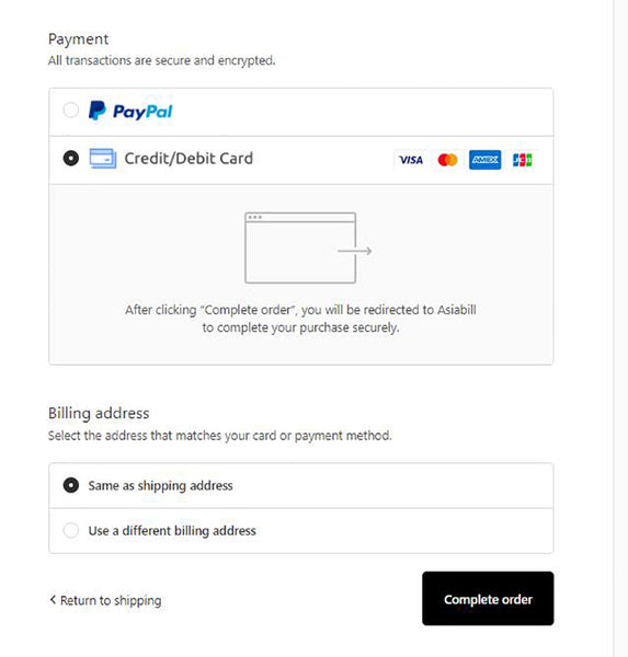 asiabill payment methods