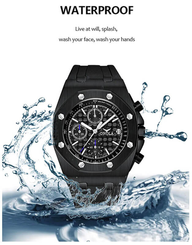 ONOLA 6805  Waterproof Quartz Watch