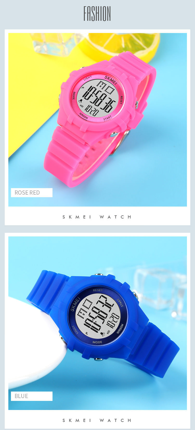 SKMEI 1716 Relojes digitales para niños para niñas y niños