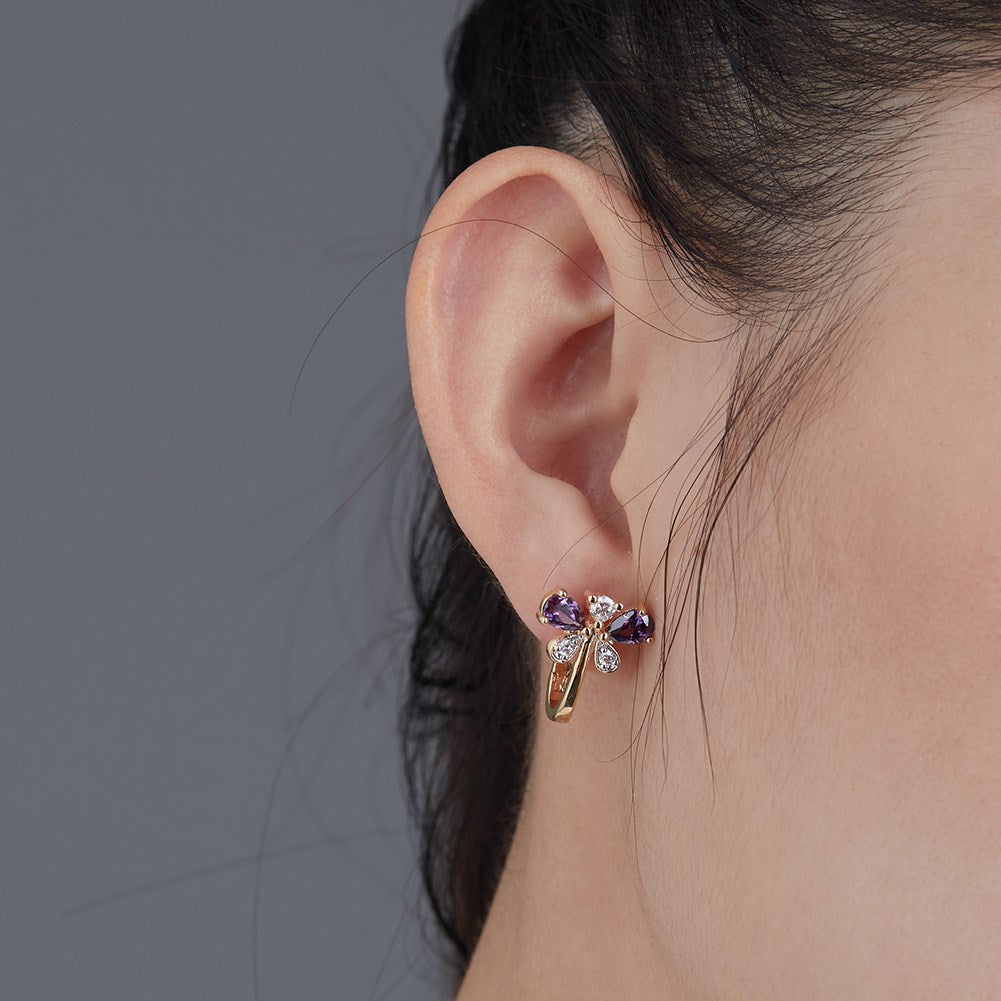 Pendientes de mariposa SKMEI KZCE295 para mujer