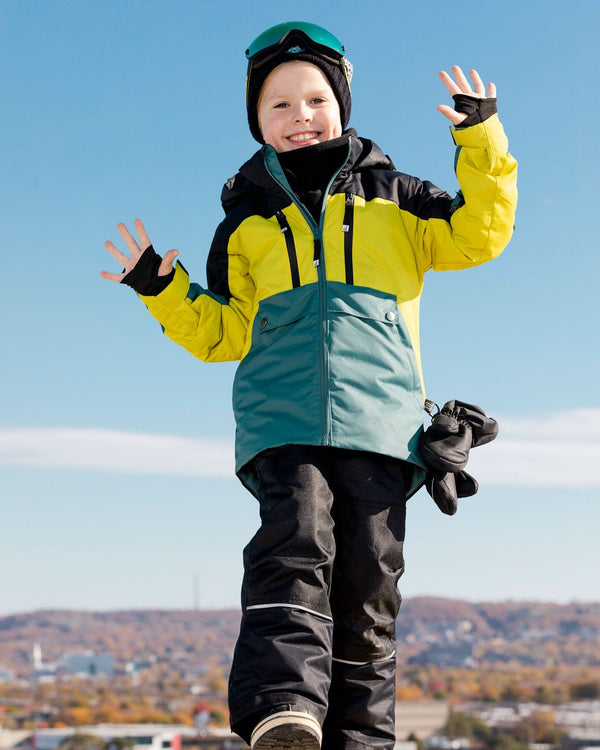 Deux par Deux Passe-montagne surdimensionnée en polaire pour casque de ski  - Enfant