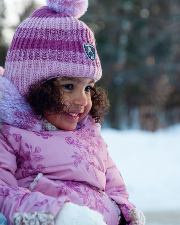 Multicolore Habit de neige 2 pièces avec tuque et cache-cou en prime