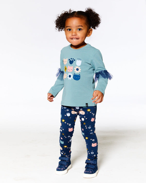 adidas Toddler Girls' 2-5 Disney Moana All Over Print Leggings