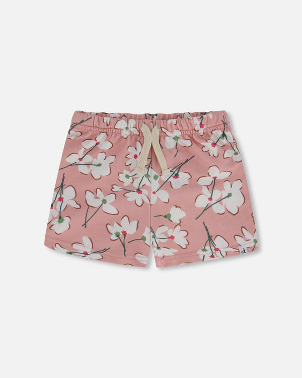 Deux Par Deux Baby Girl's Like a Summer Rose Stretch-Organic Cotton Capri  Pants