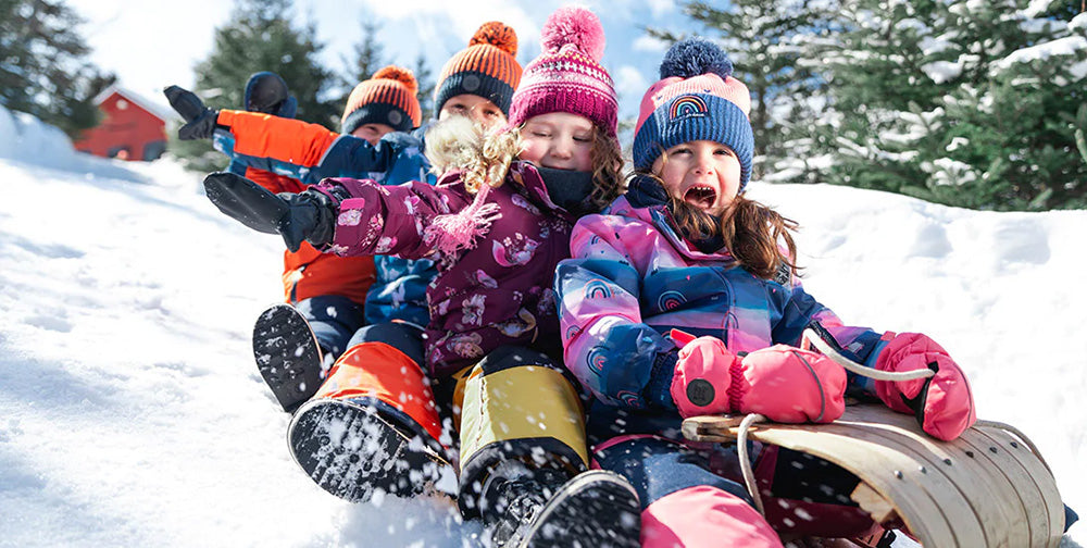 Kid snow play suits