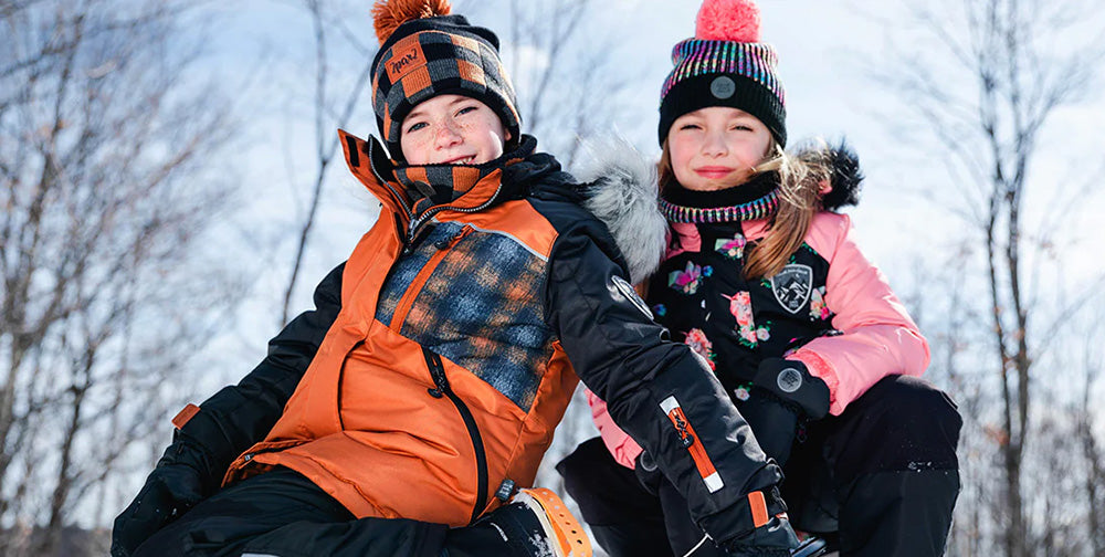 Recycled children snowsuits