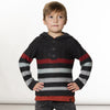 Hooded Jacquard Knitted Sweater With Stripes Boy D20ST76_198
