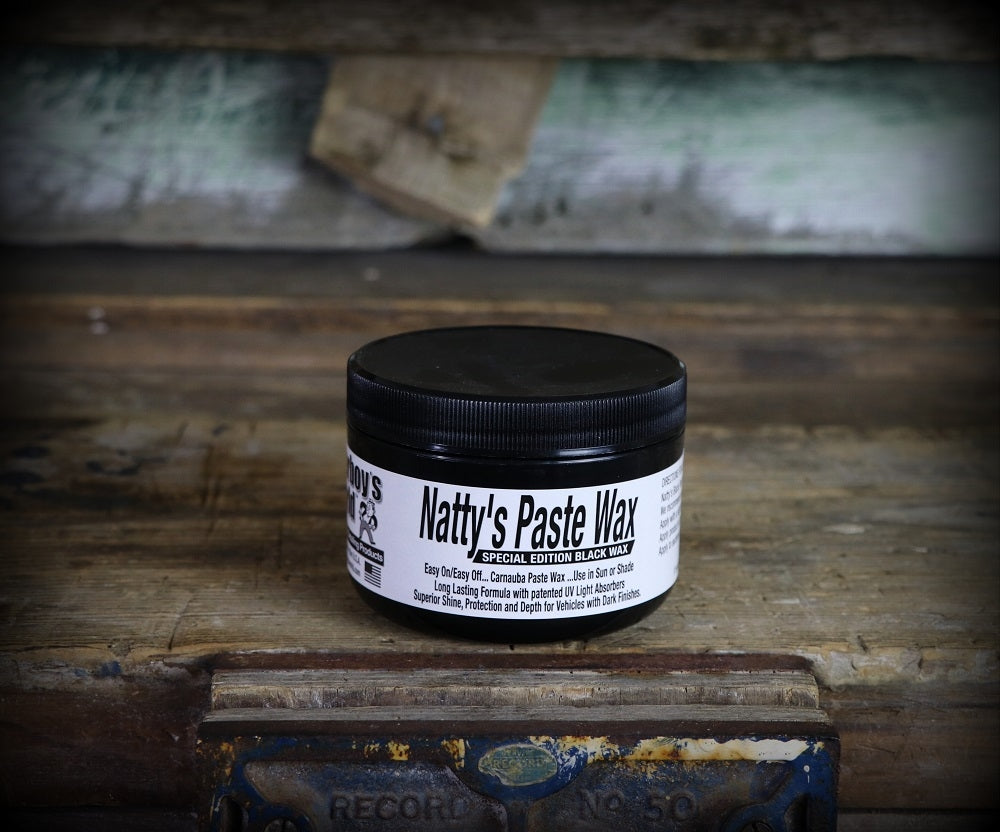 Natty's Black Paste Wax 8oz - Poorboy's World Polishing & Auto