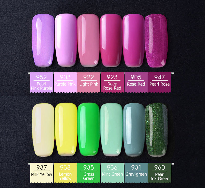 CANNI Premium quality nail gel varnish shade card