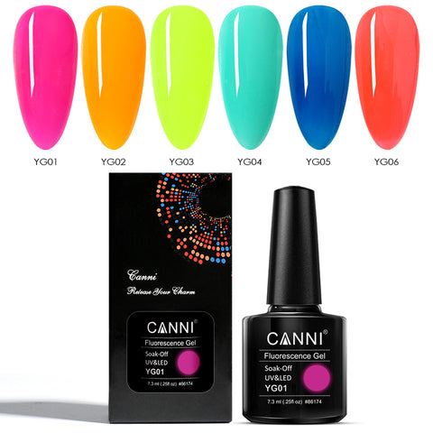 CANNI Fluorescence UV Nail Gel Shades