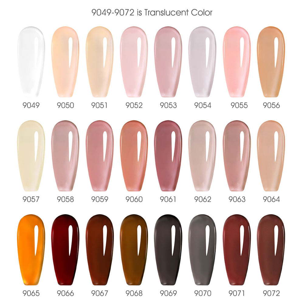 CANNI® Hema Free 9ml Nail Gel Polish Soak Off LED Colours 9049 - 9072