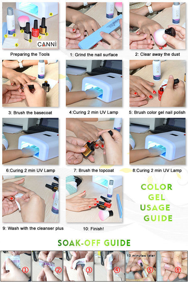 How to use CANNI nail gel varnish