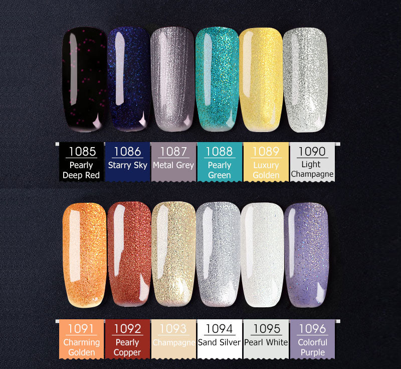 Premium Nail Gel Polish Shade Card 1001 to 1060