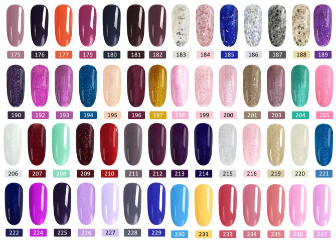 CANNI UV nail gel polish shade card - Shade 175 - 237