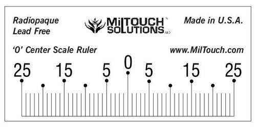 100 mm Radiopaque Ruler - NIST Certified – MilTouch Solutions