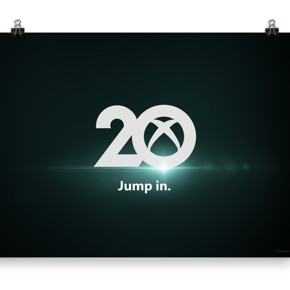 Xbox th Anniversary Jump In Premium Print Xbox Gear Shop