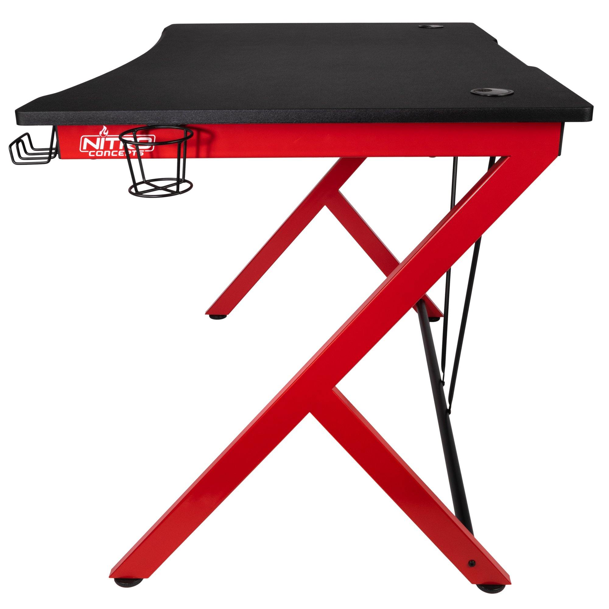 Gaming Desk D12 Black Red Begrip