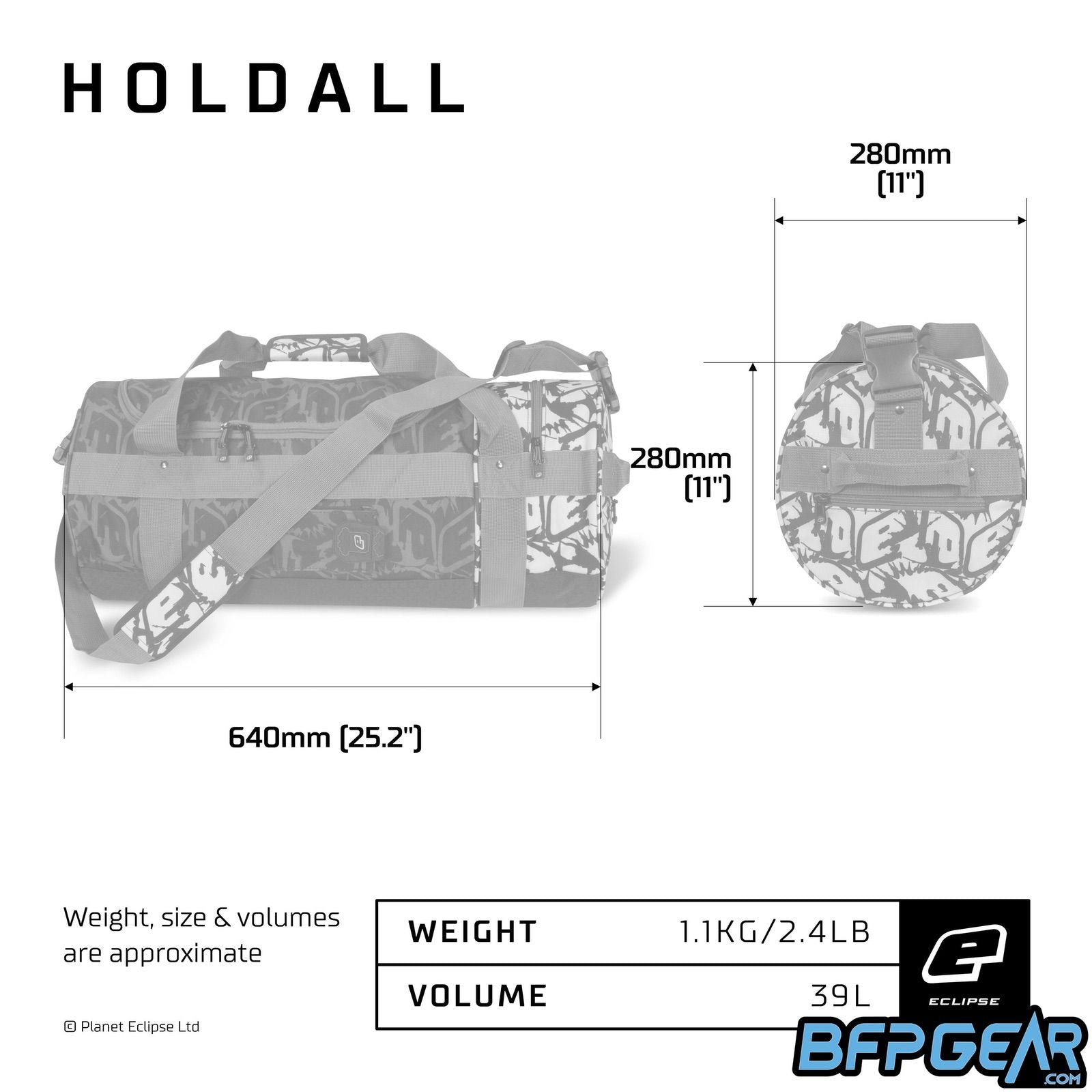 Planet Eclipse Paintball Holdall Gear Bags