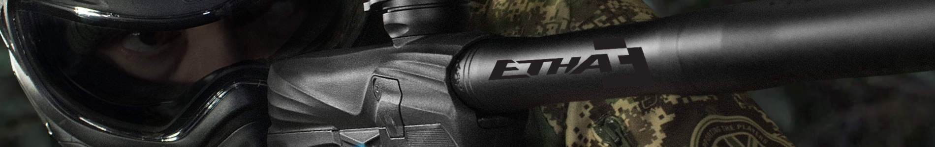 The Eclipse Etha3 marker being used in the woods