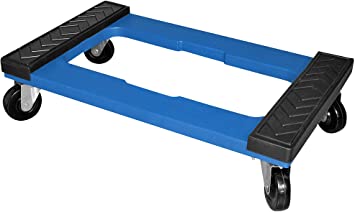 blue moving dolly for moving heavy household furniture