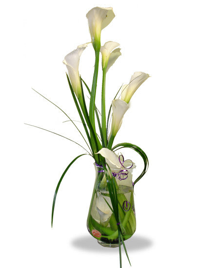 EF102 - Contemporary Callas Flower Arrangement