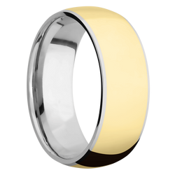 Ring with One 7mm Centered Inlay