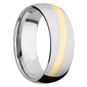 Ring with Angled Inlay