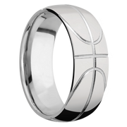 Ring with Basketball Pattern