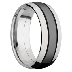 Ring with Black Cerakote Inlay