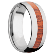 Ring with Blood Wood Inlay