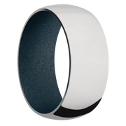 Ring with Blue Titanium Sleeve