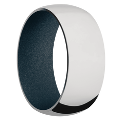Ring with Blue Titanium Sleeve