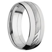 Polish Finish Damascus Steel Ring