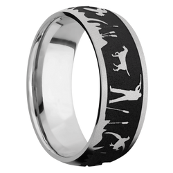 Ring with Duck Hunter Pattern