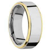 Ring with Off-Center Inlay