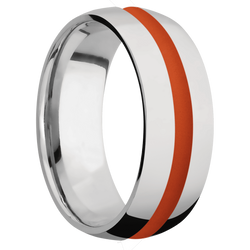 Ring with Hunter Orange Cerakote Inlay
